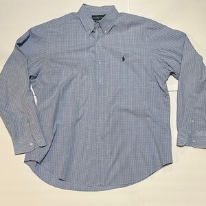 Polo Ralph Lauren Blue Checkered Button-Down Shirt